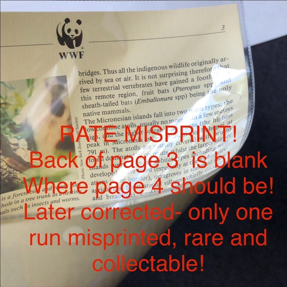 STAMPS Birds of Micronesia rare misprint! - Picture 3 of 15